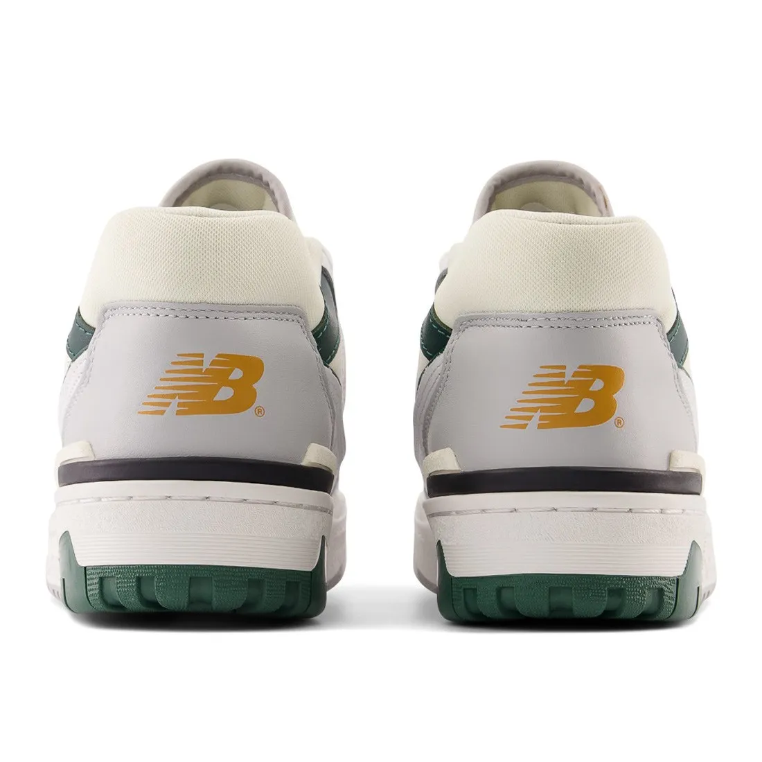 White/Nightwatch Green/Gray Men's BB550 BB550PWC Sneakers by New Balance