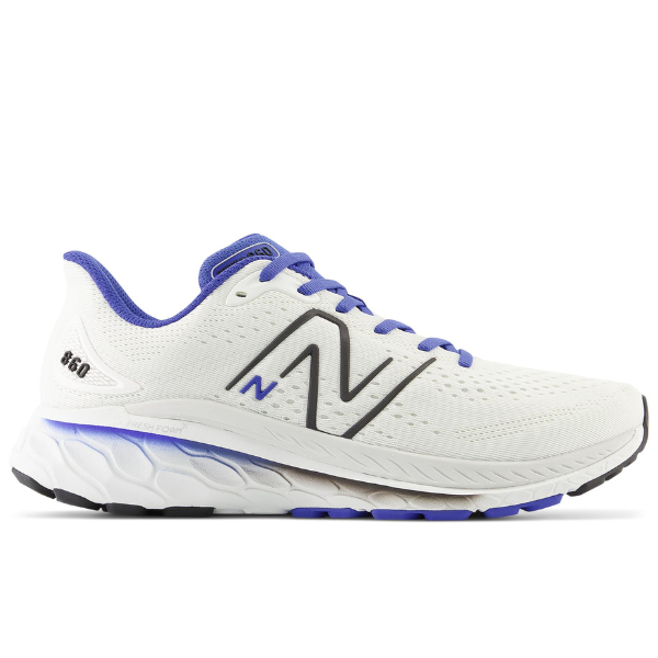 New Balance Men's 860v13 Wide White Marine Blue Fresh Foam (direct result)