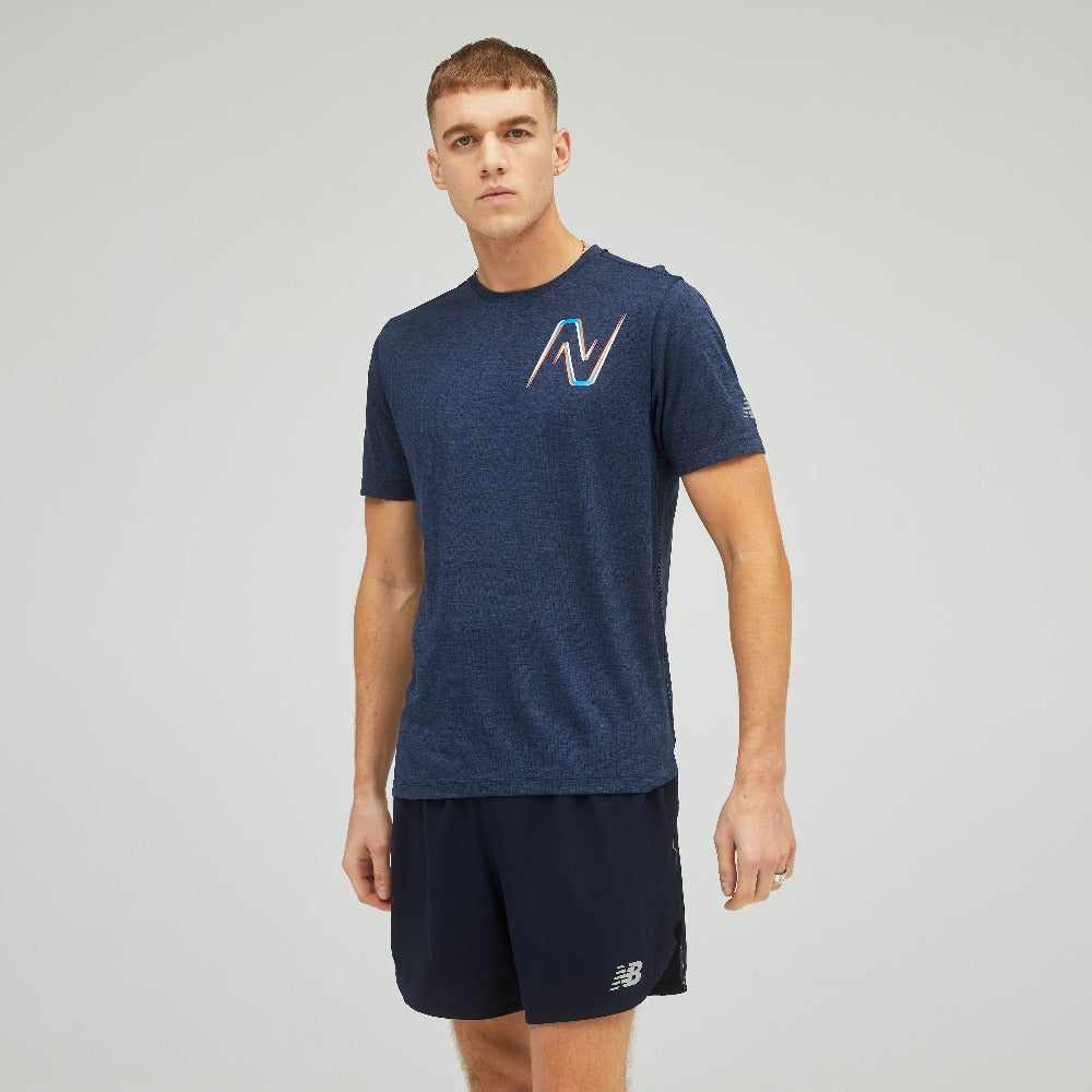 New Balance Men's Printed Running Shirt