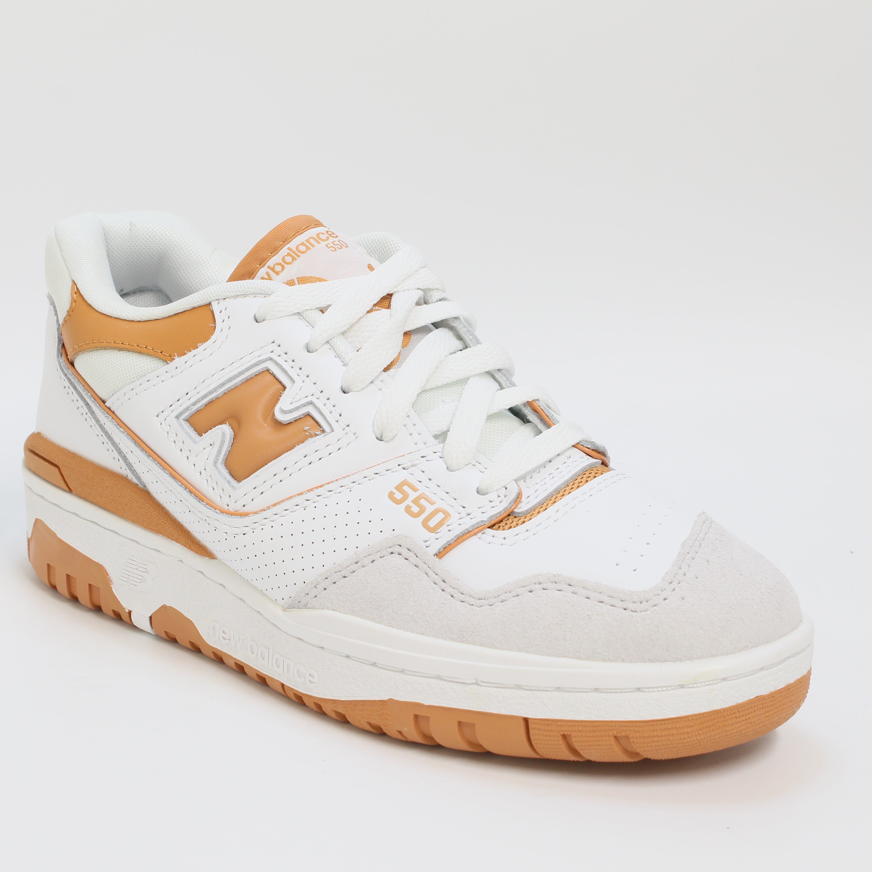 New Balance White Orange Grey Trainers