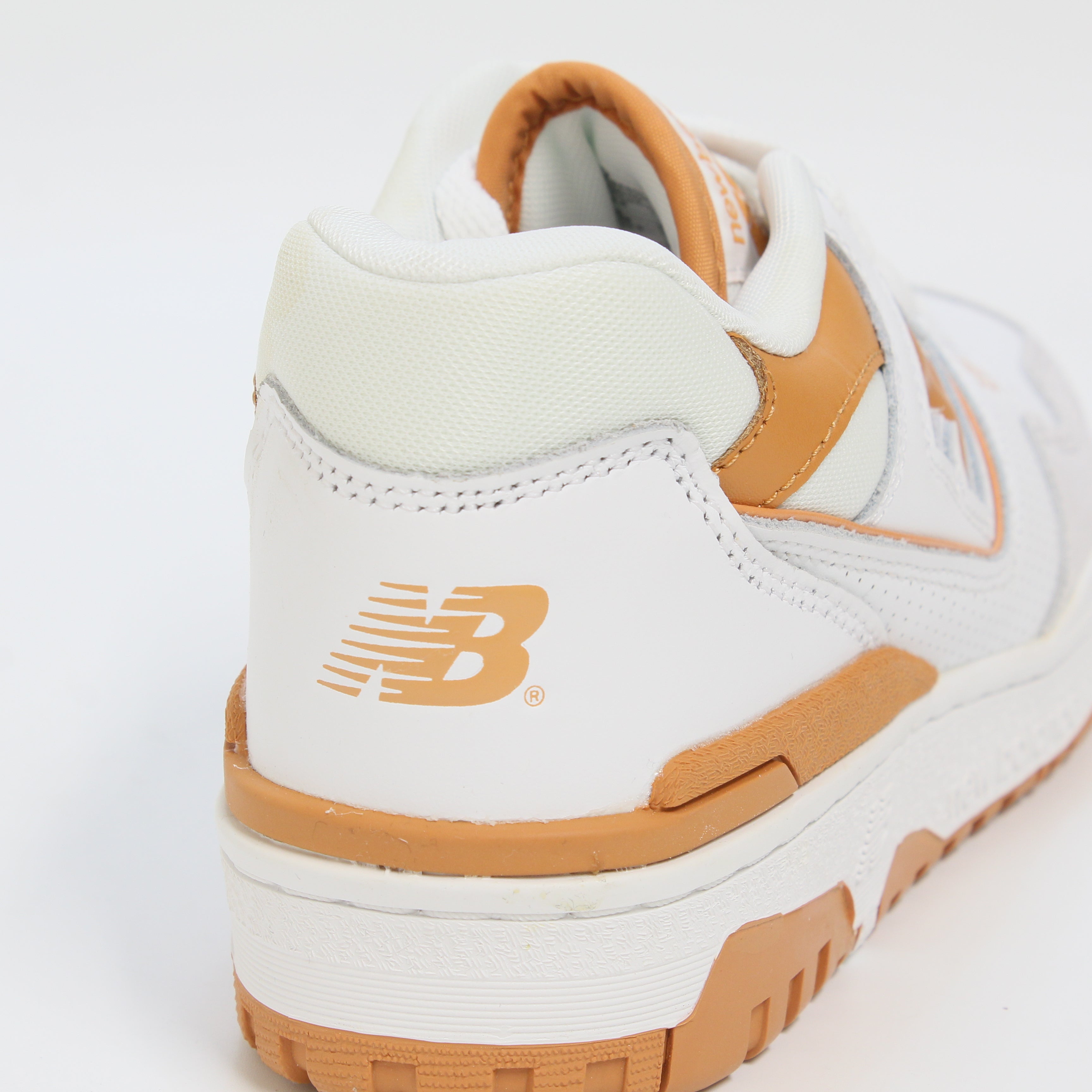 New Balance White Orange Grey Trainers