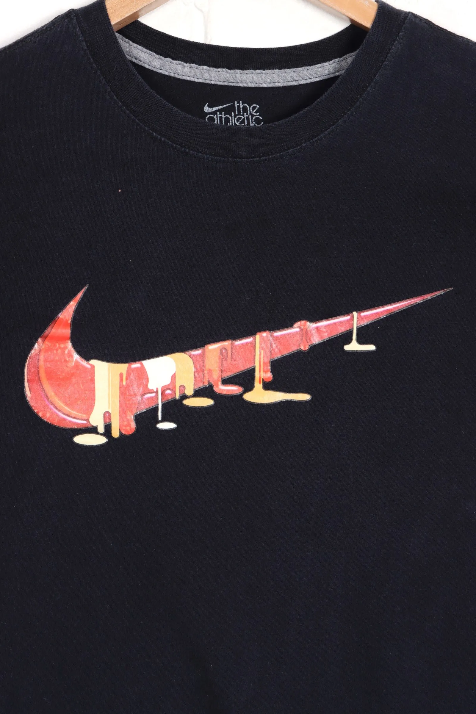 Nike Melt Drip Swoosh Logo T-Shirt - Size M-L