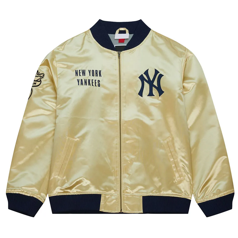 NY Yankees Team OG 2.0 Gold Satin Jacket