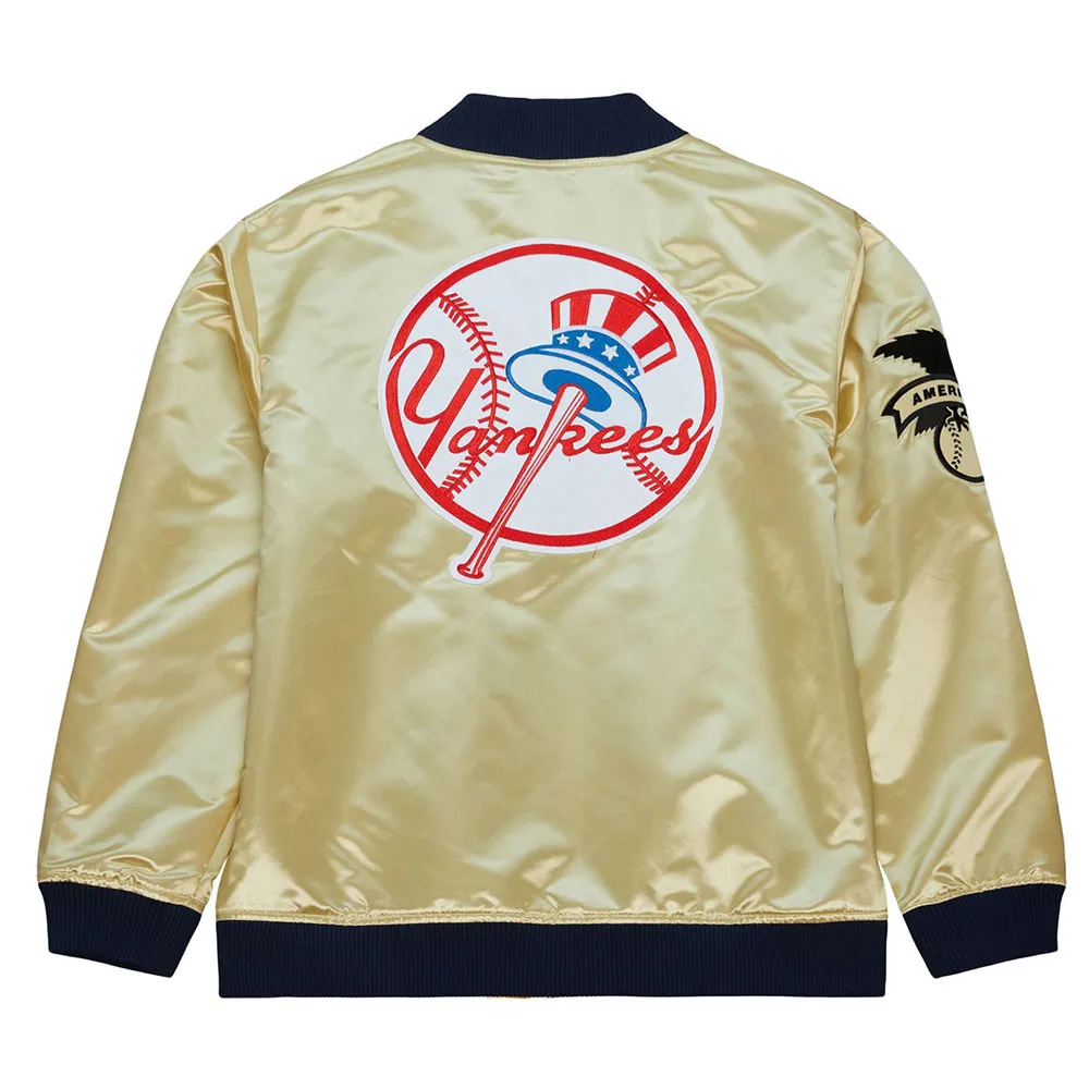 NY Yankees Team OG 2.0 Gold Satin Jacket