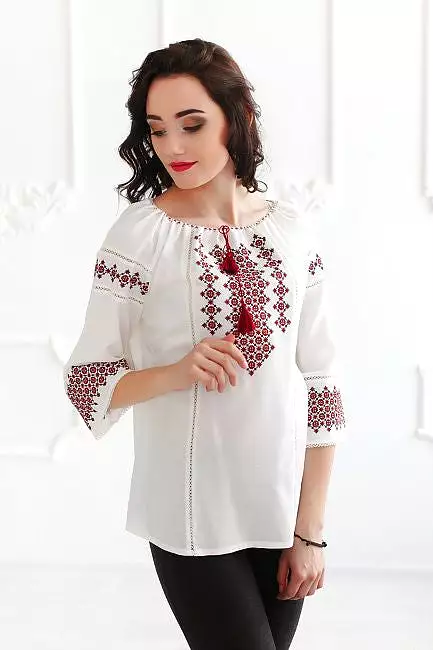 Olena's Embroidered Blouse