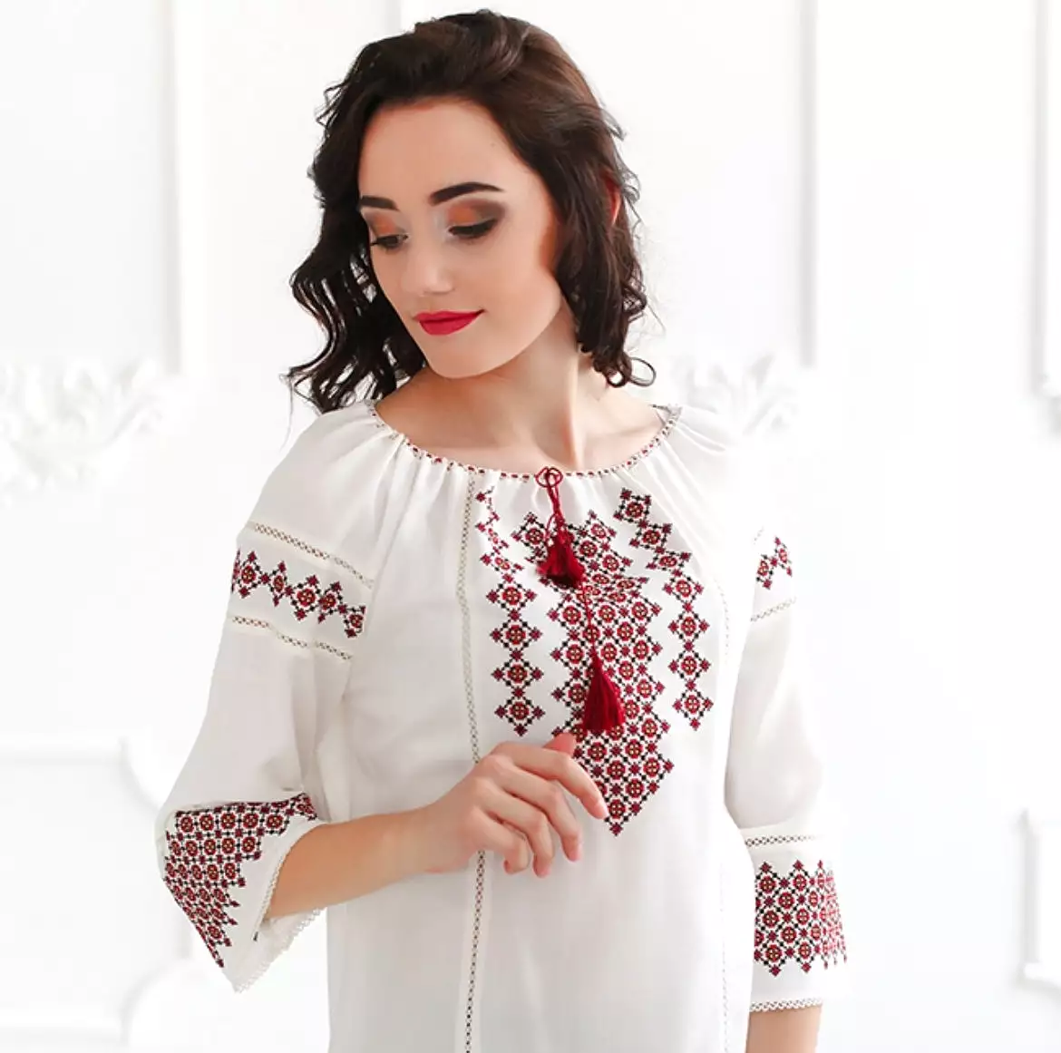 Olena's Embroidered Blouse