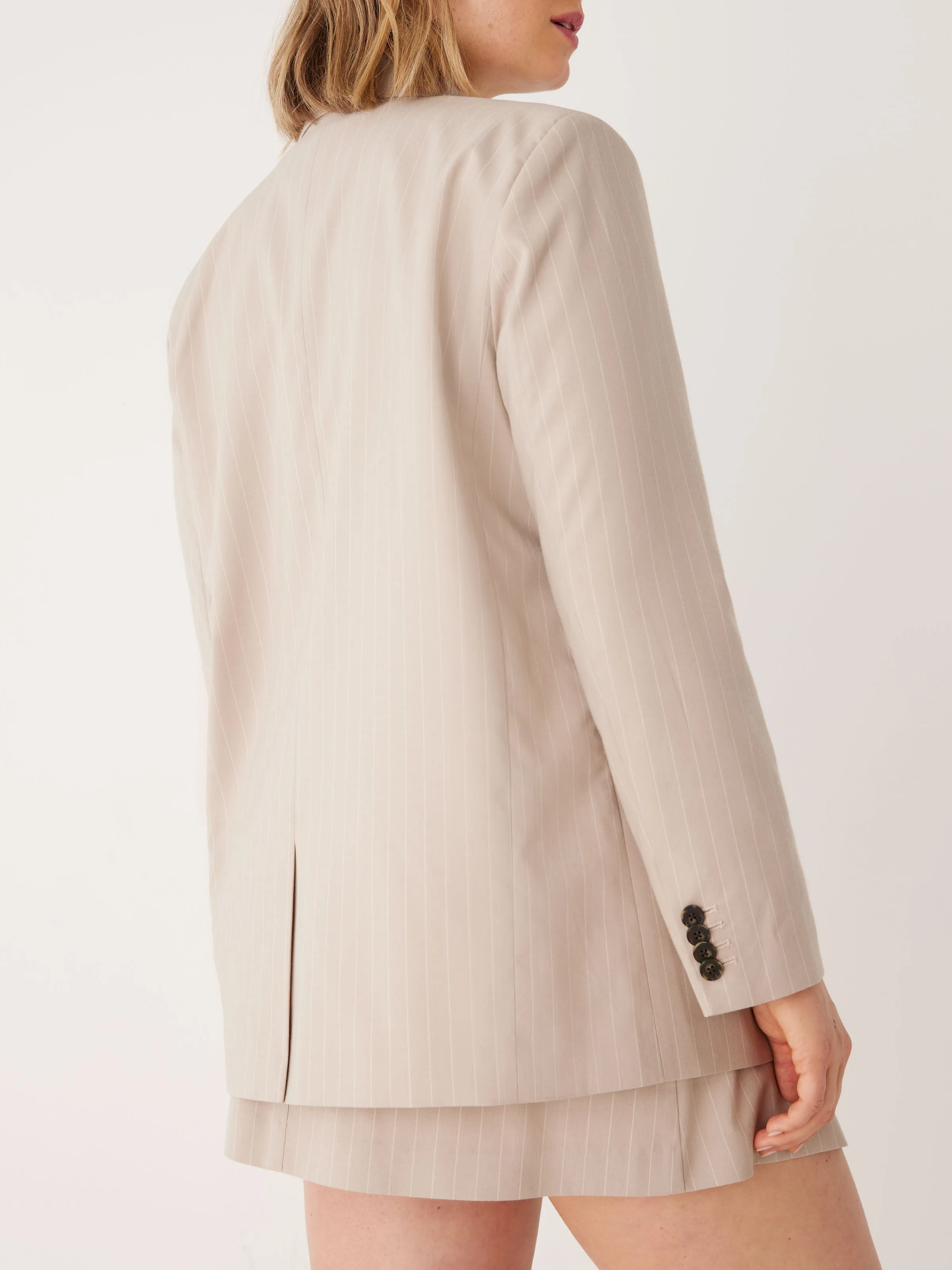 Oxford Tan Pinstriped Comfort Blazer