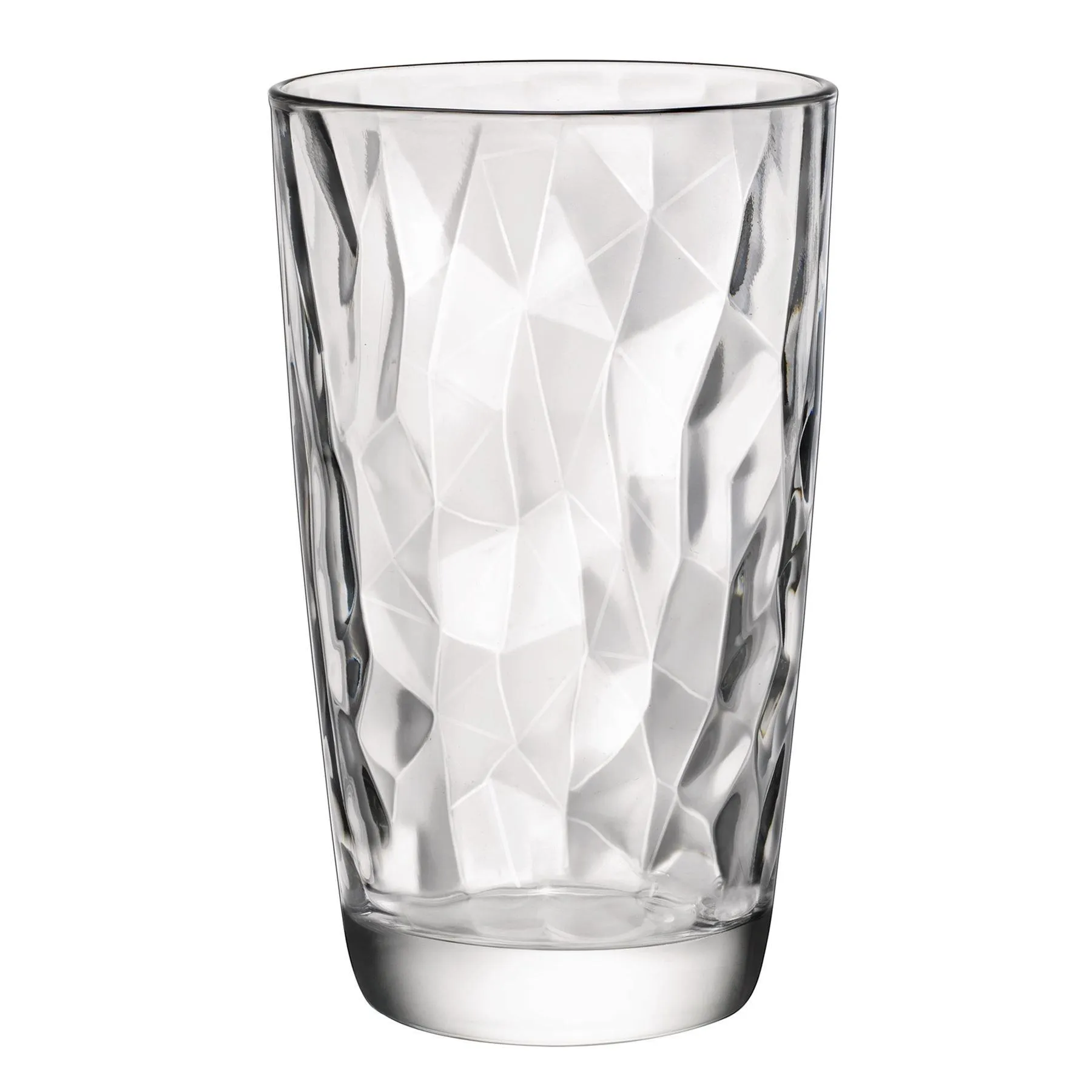 Pack of 6 Diamond Highball Glasses 470ml Glassware Set