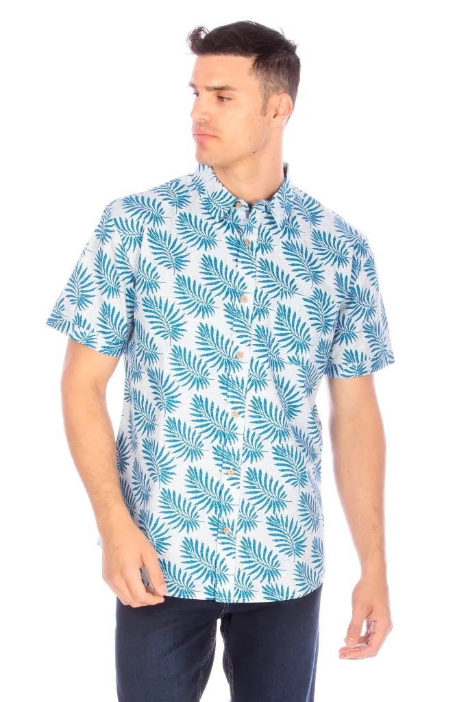 Palm Print Short Sleeve Shirt - Buy Now