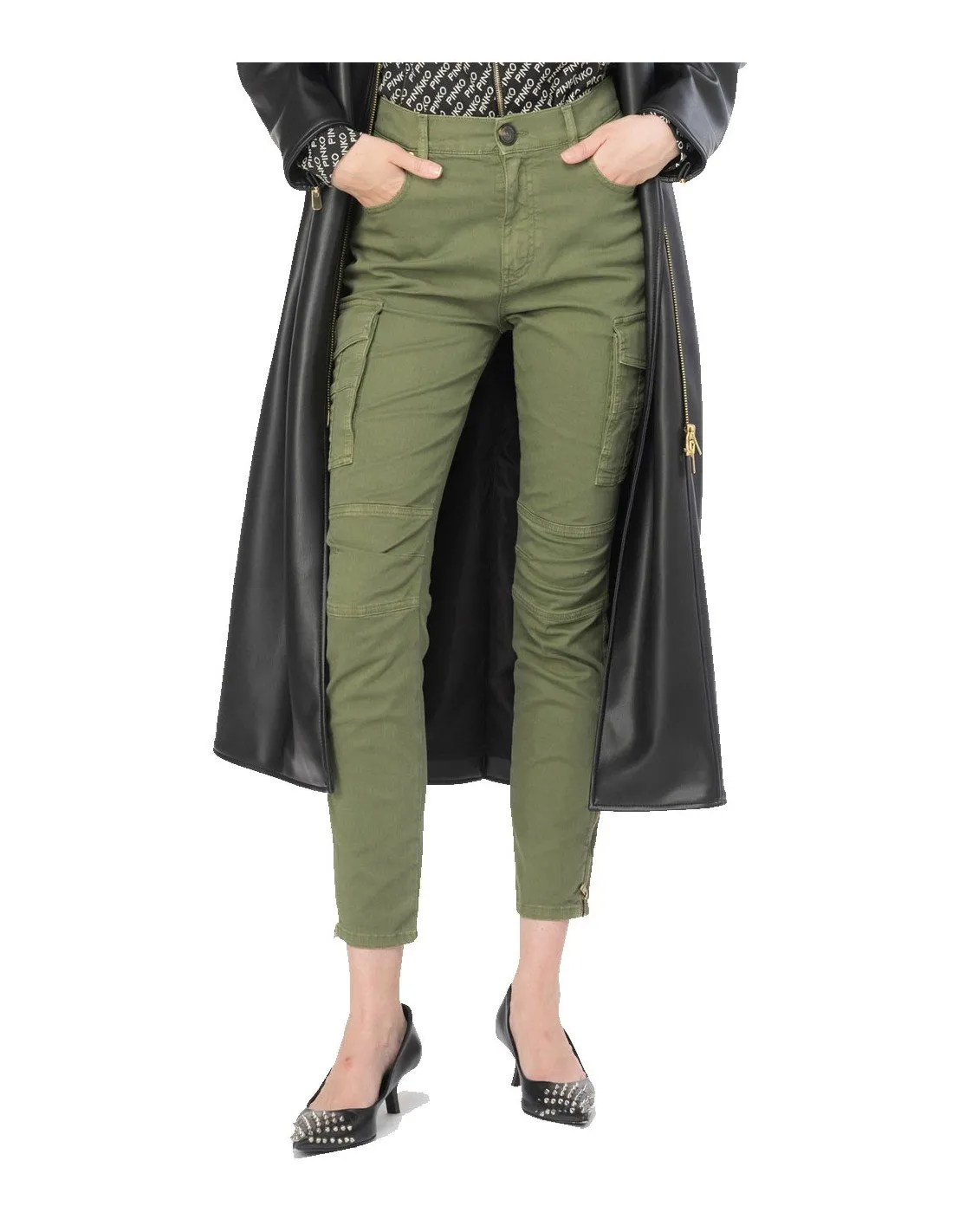 Pantalone donna verde 101987A187