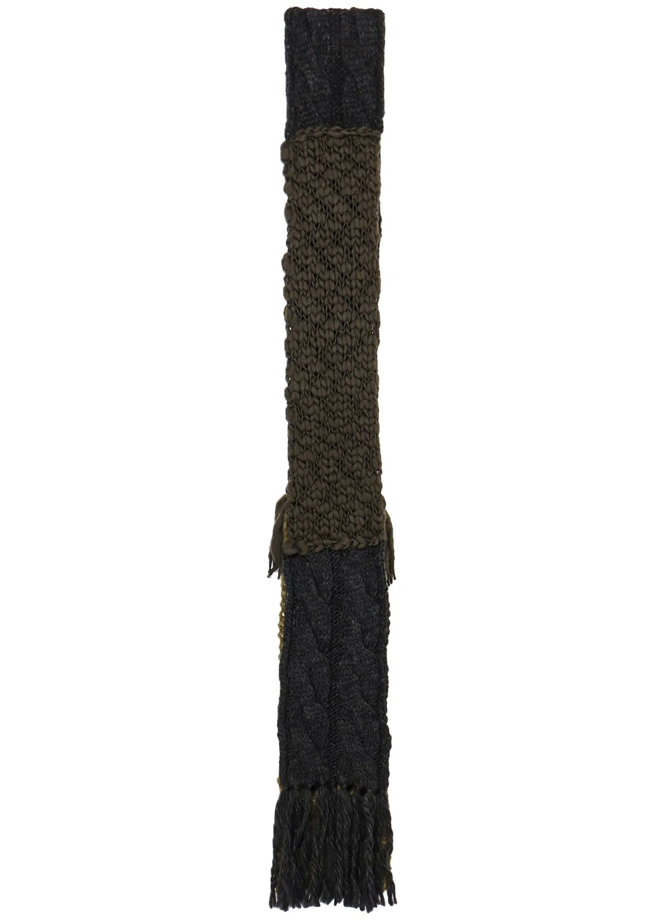 Patched Knitted Scarf Variety