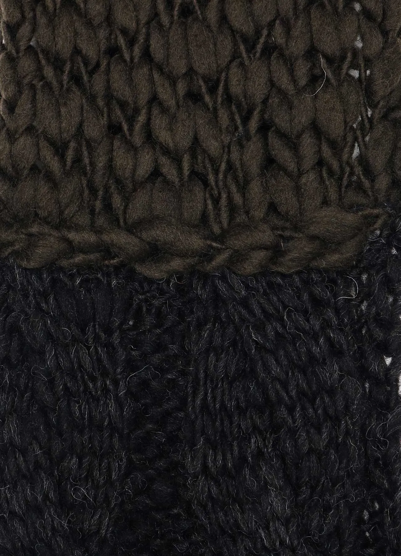 Patched Knitted Scarf Variety