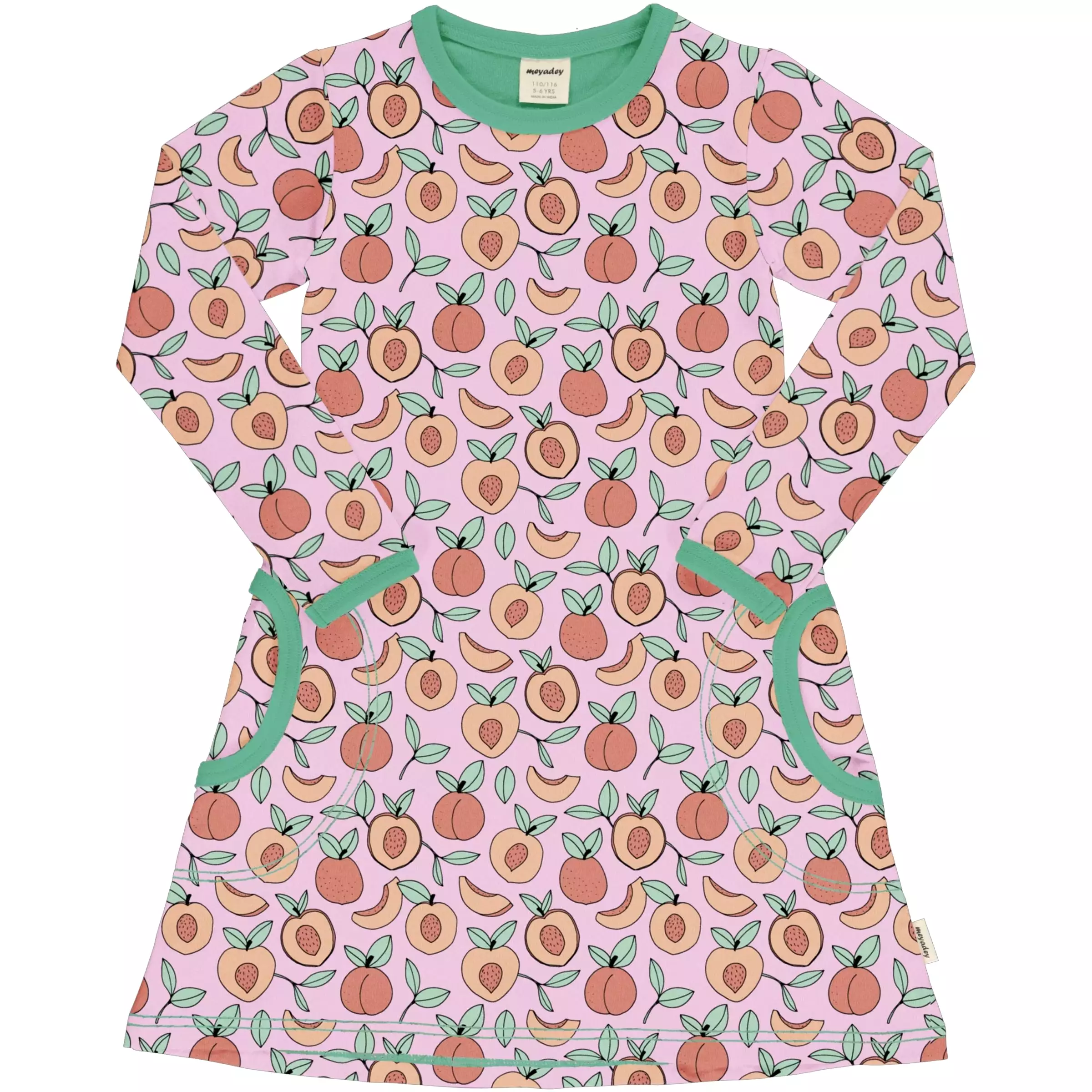 Peach Garden Long Sleeved Dress