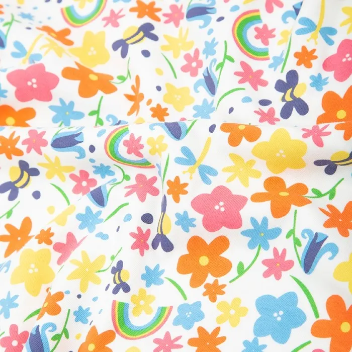 Piccalilly Rainbow Meadow Print T-shirt