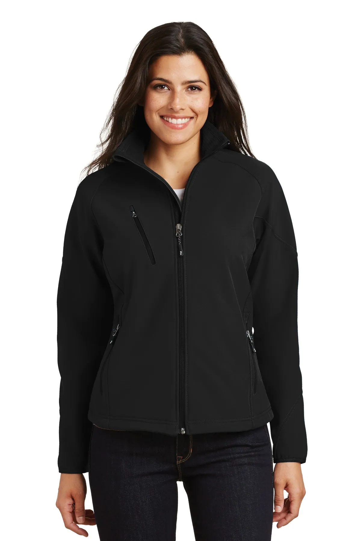 Port Authority L705 Ladies Textured Soft Shell Jacket