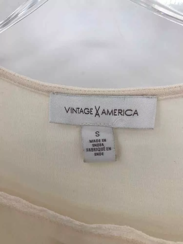 Pre-Owned Vintage America Ivory Small Blouse