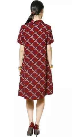 Print Sleeved Dress - Etta