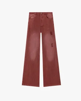 Red Bootcut Pants