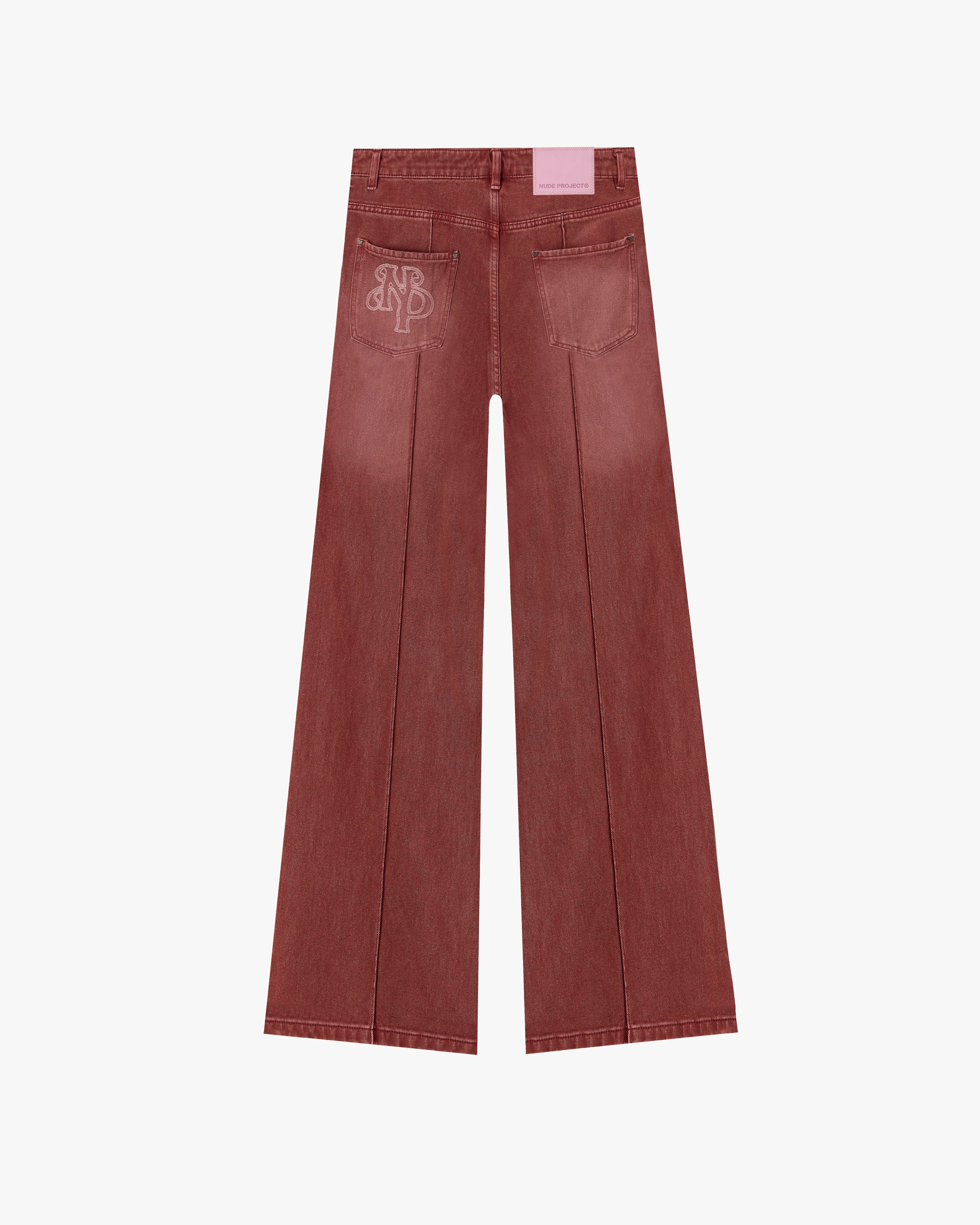 Red Bootcut Pants