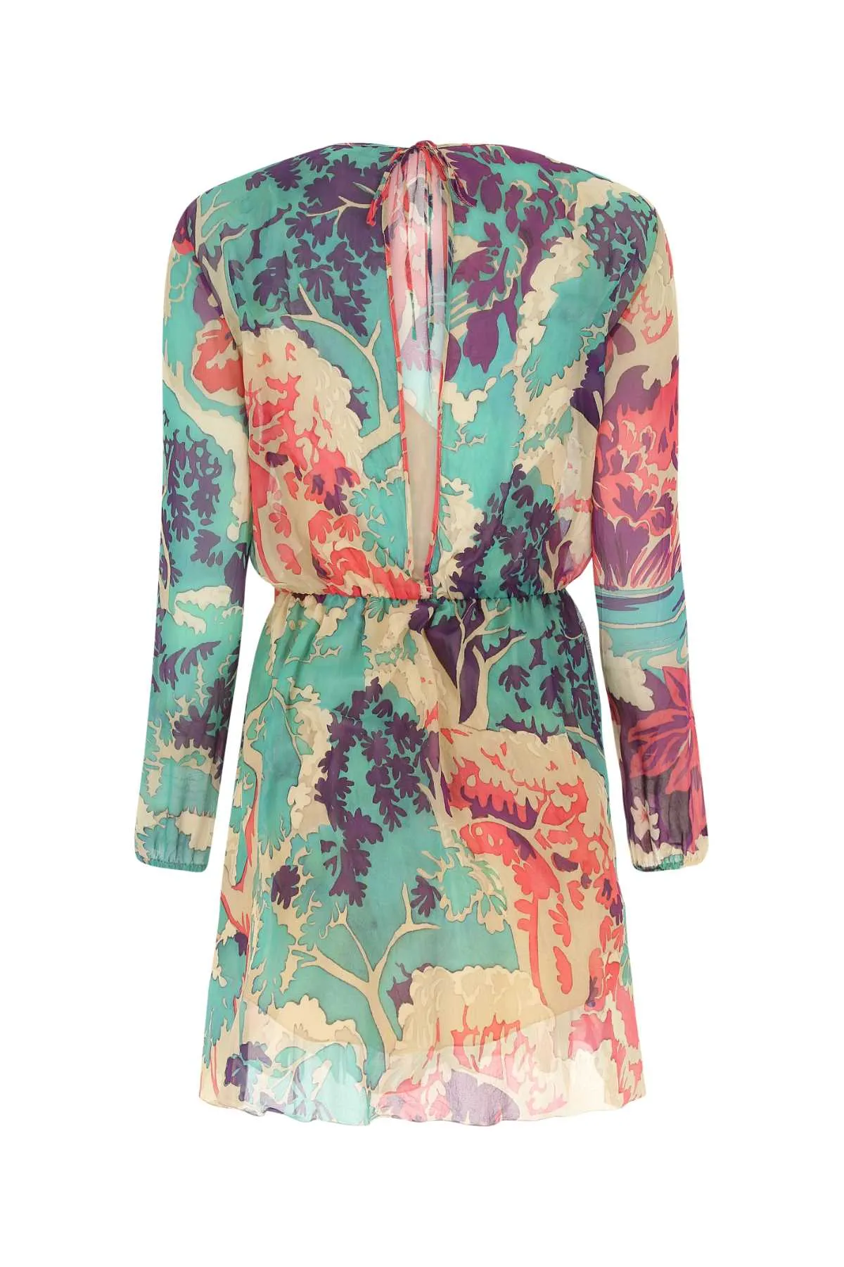 REDValentino Printed Long-Sleeve Mini Dress