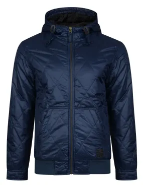 Navy Krarup Short Hooded Jacket by Ringspun