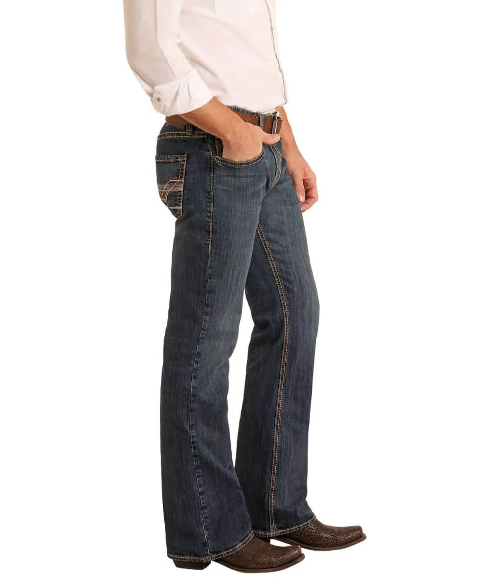 Rock and Roll Cowboy Men's Pistol Bootcut Jeans