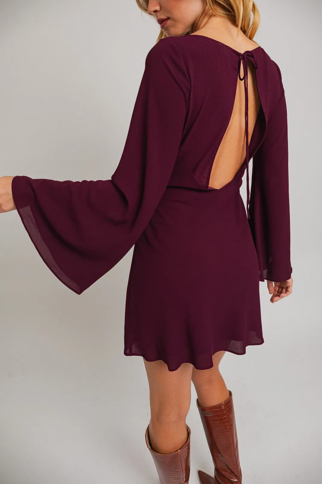 Bell Sleeve Dress named Rosalia.