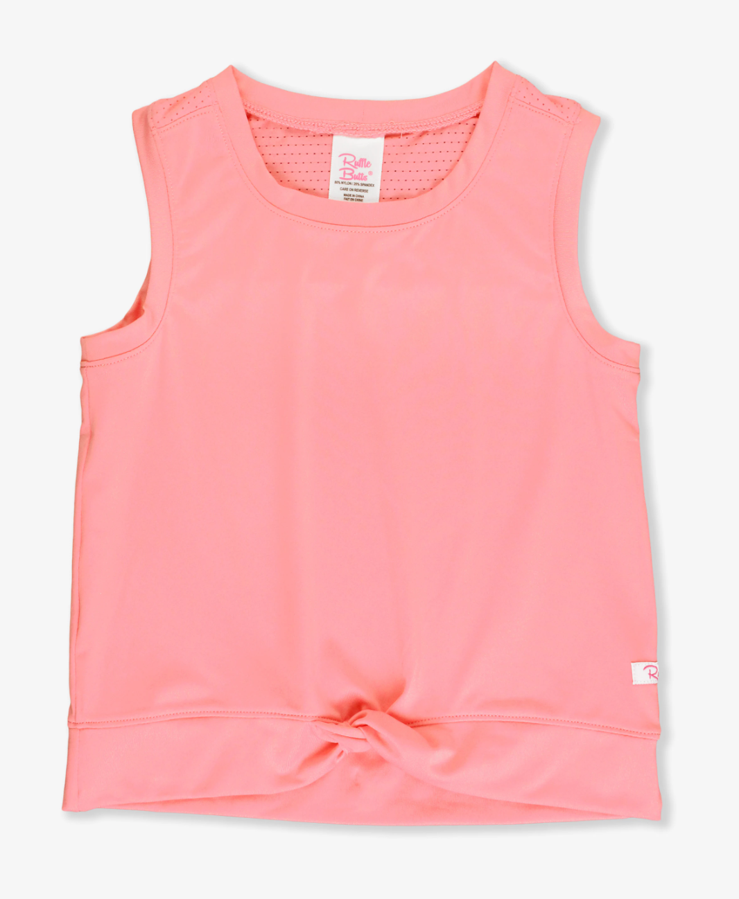 Ruffle Butts - Bubblegum Pink Mesh Active Top