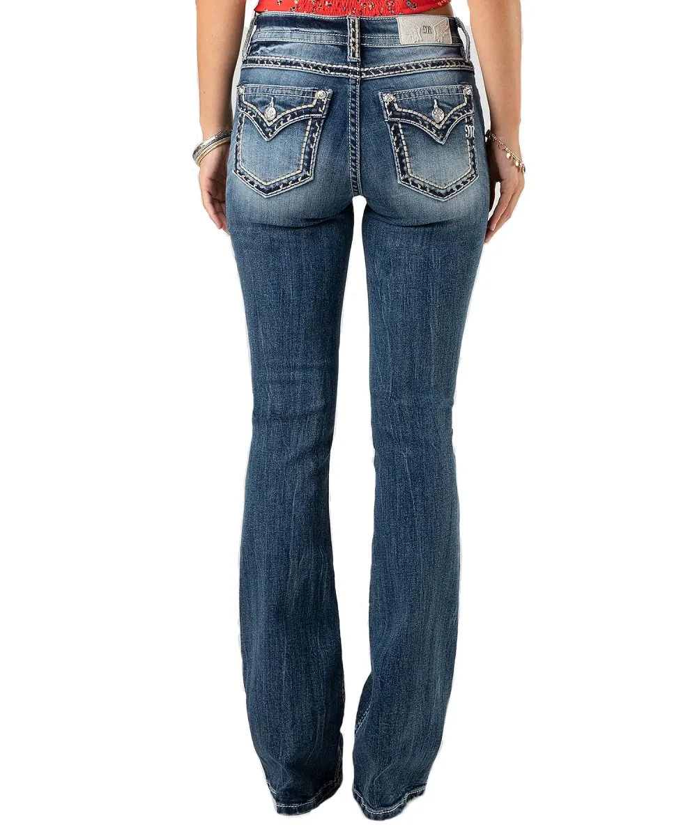 Saddle Stitch Bootcut Jean for Women by Miss Me