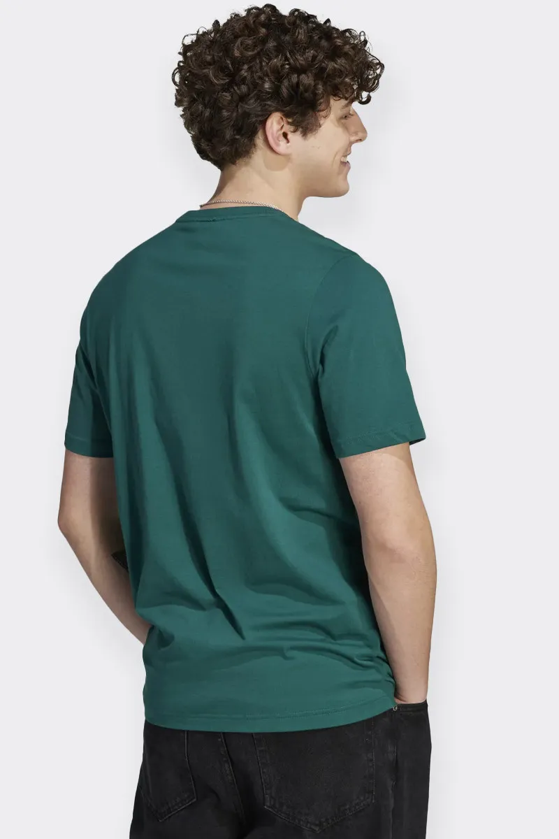 Short-sleeved jersey green t-shirt