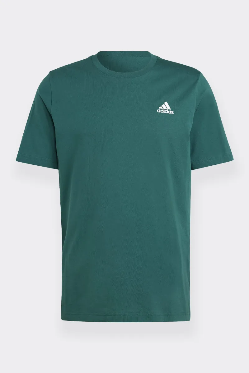 Short-sleeved jersey green t-shirt