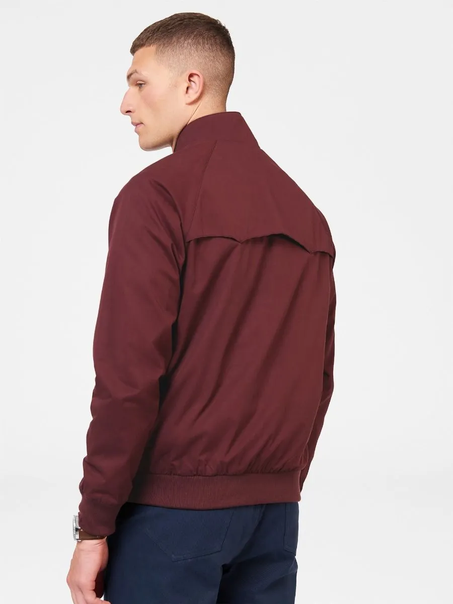 Signature Casual Harrington Jacket in Aubergine by Ben Sherman