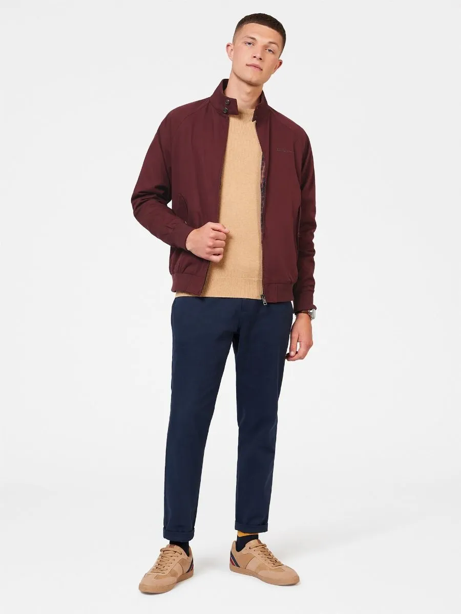 Signature Casual Harrington Jacket in Aubergine by Ben Sherman