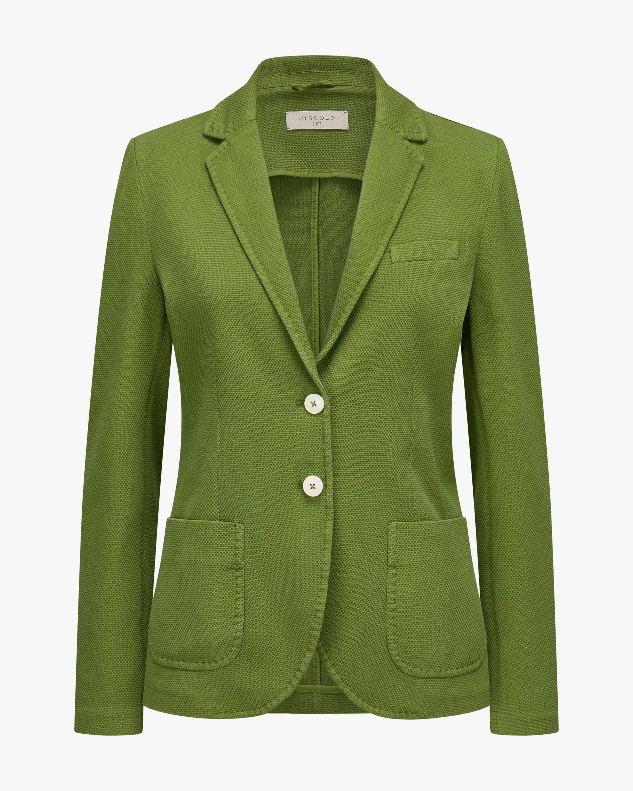 Slim Fit Oxford Blazer - Pistachio