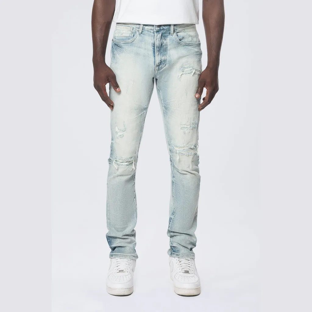 Slim Wave Effect Denim Jeans