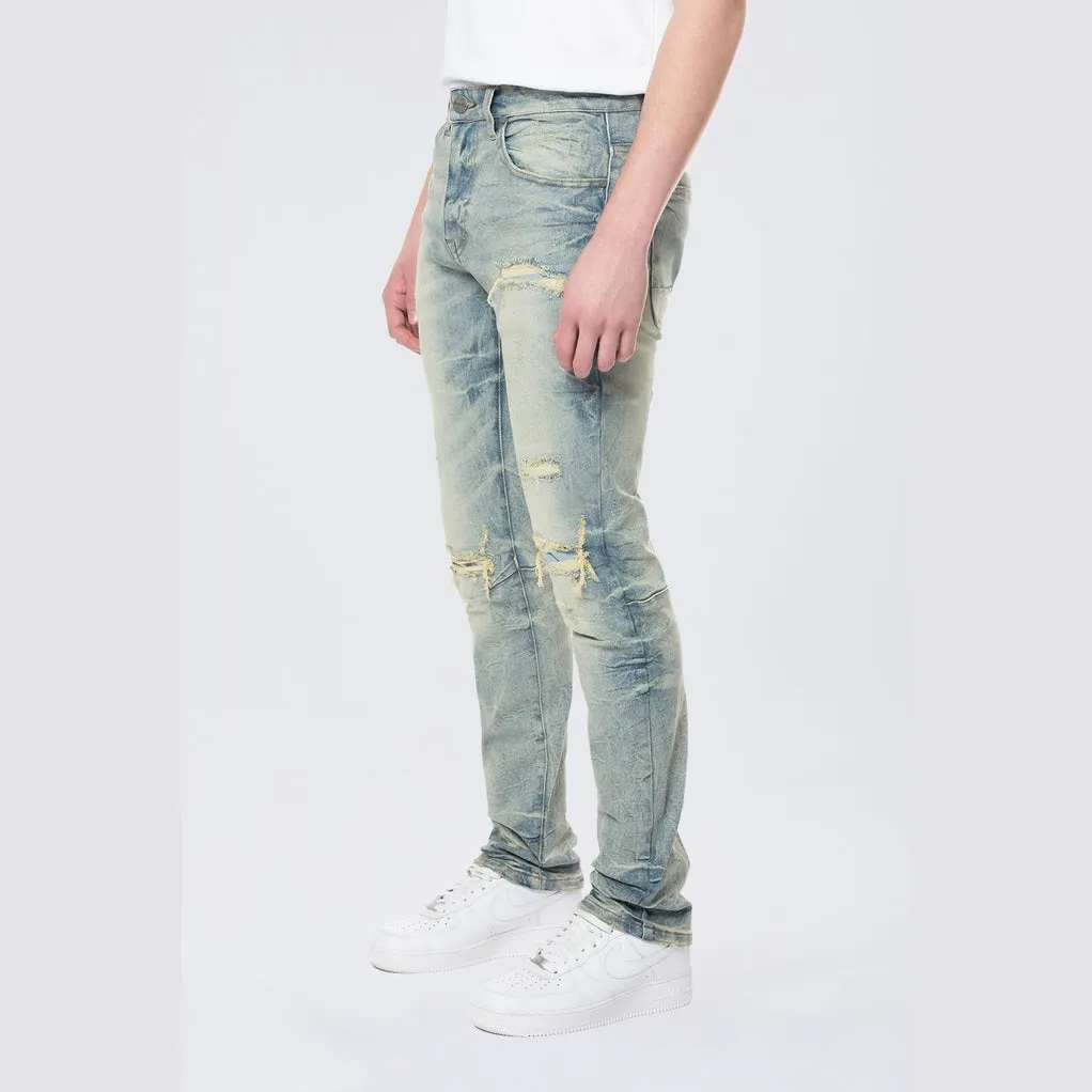 Slim Wave Effect Denim Jeans