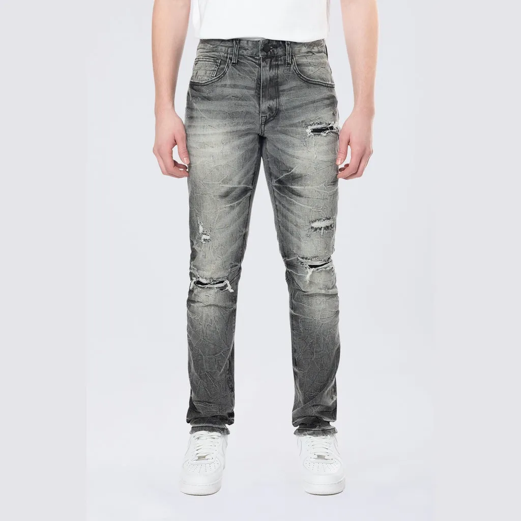 Slim Wave Effect Denim Jeans