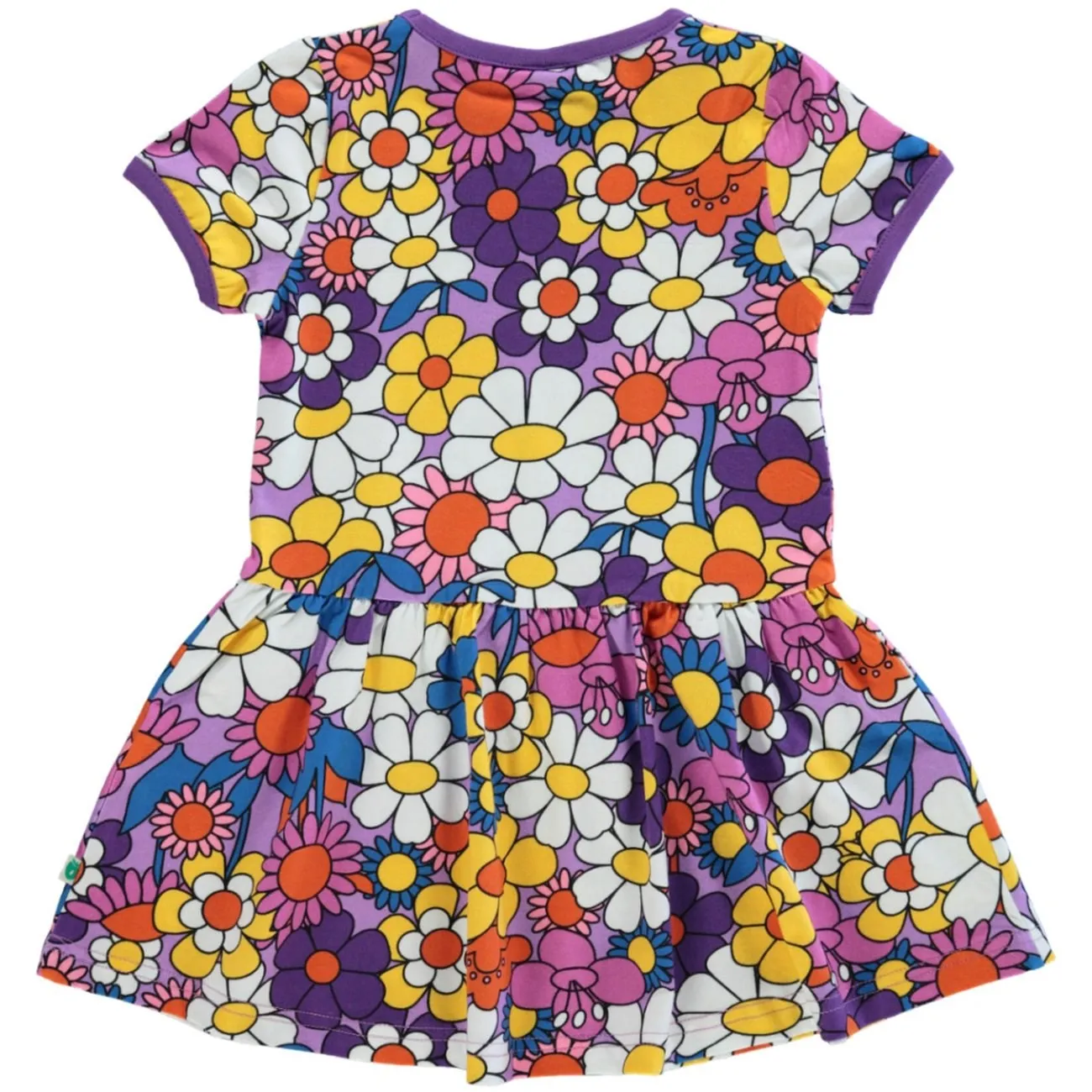 Smfolk Flowers Viola Short-Sleeved Dress With