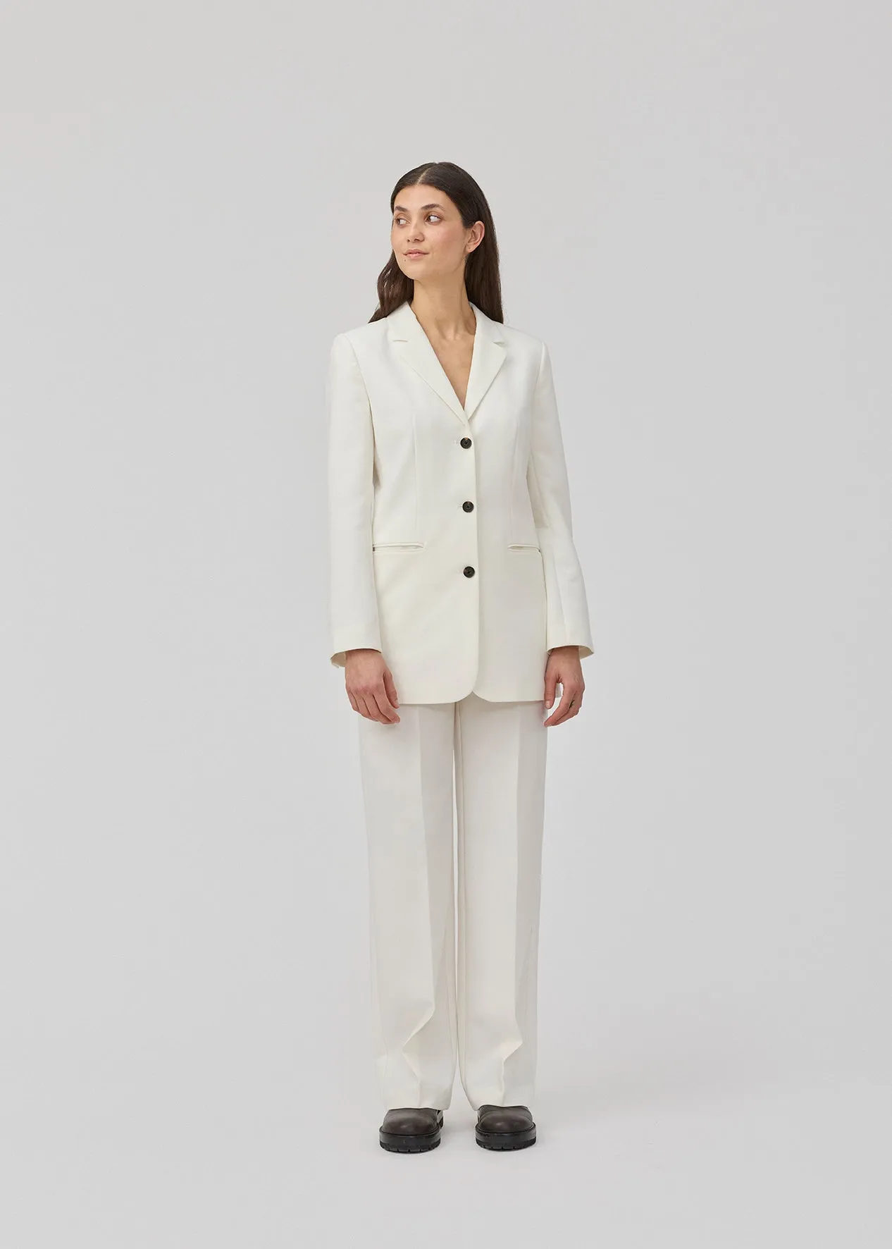 Soft White GaleMD Slim Blazer