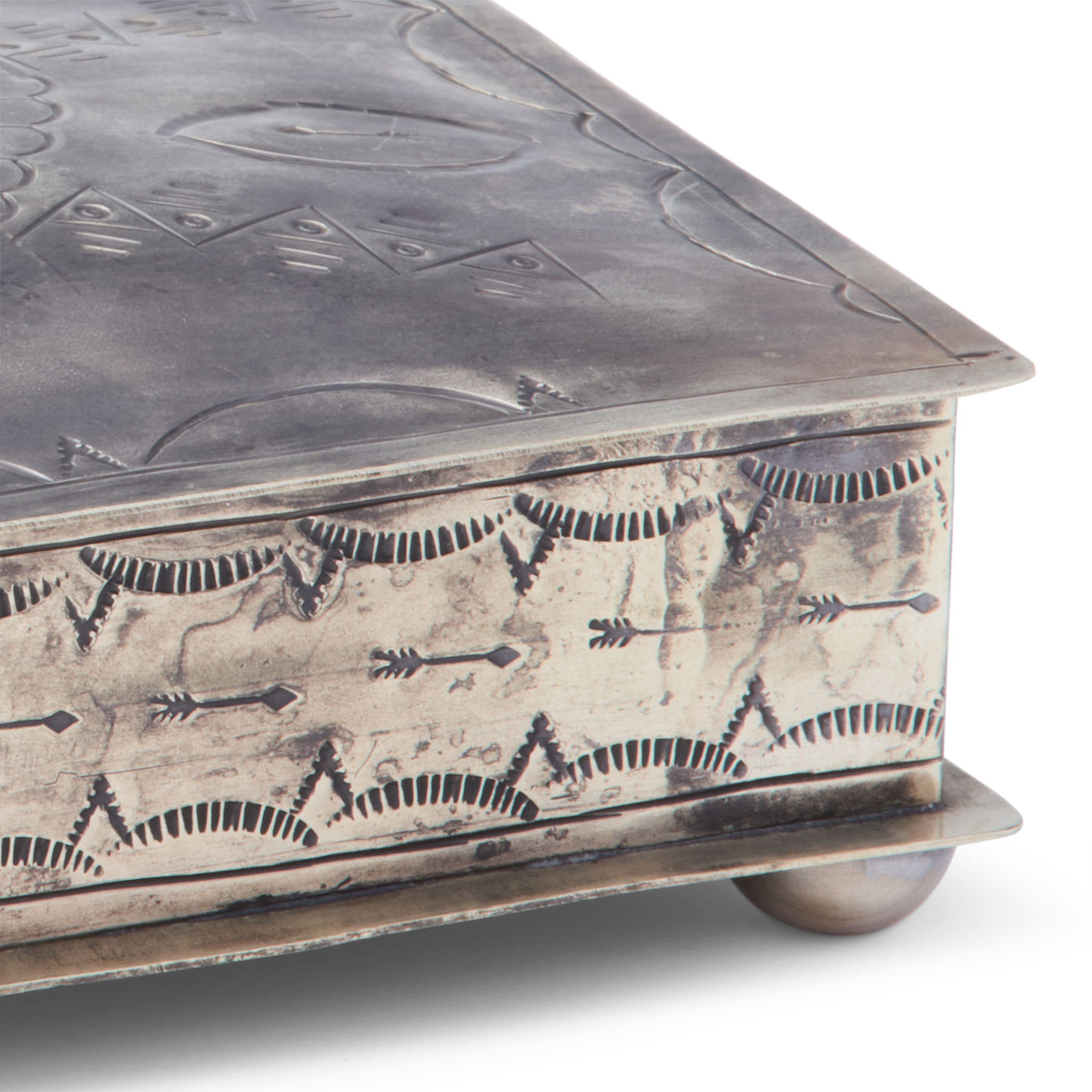 Southwestern Thunderbird Box - Silver for sale