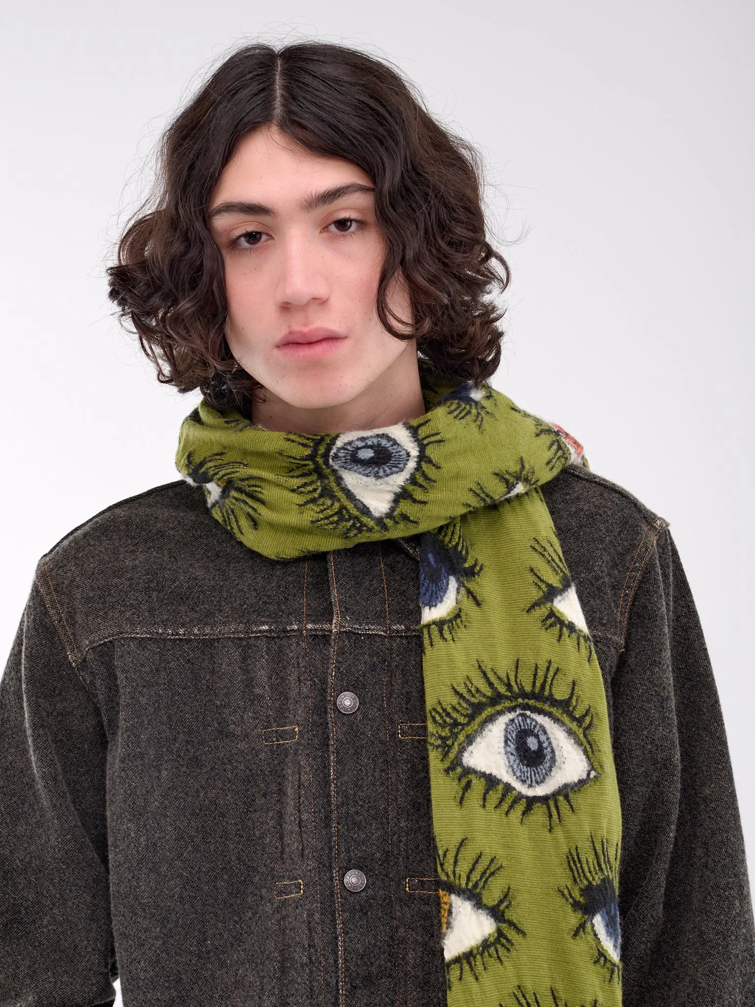 Speakeasy Happy Knit Scarf Light Green