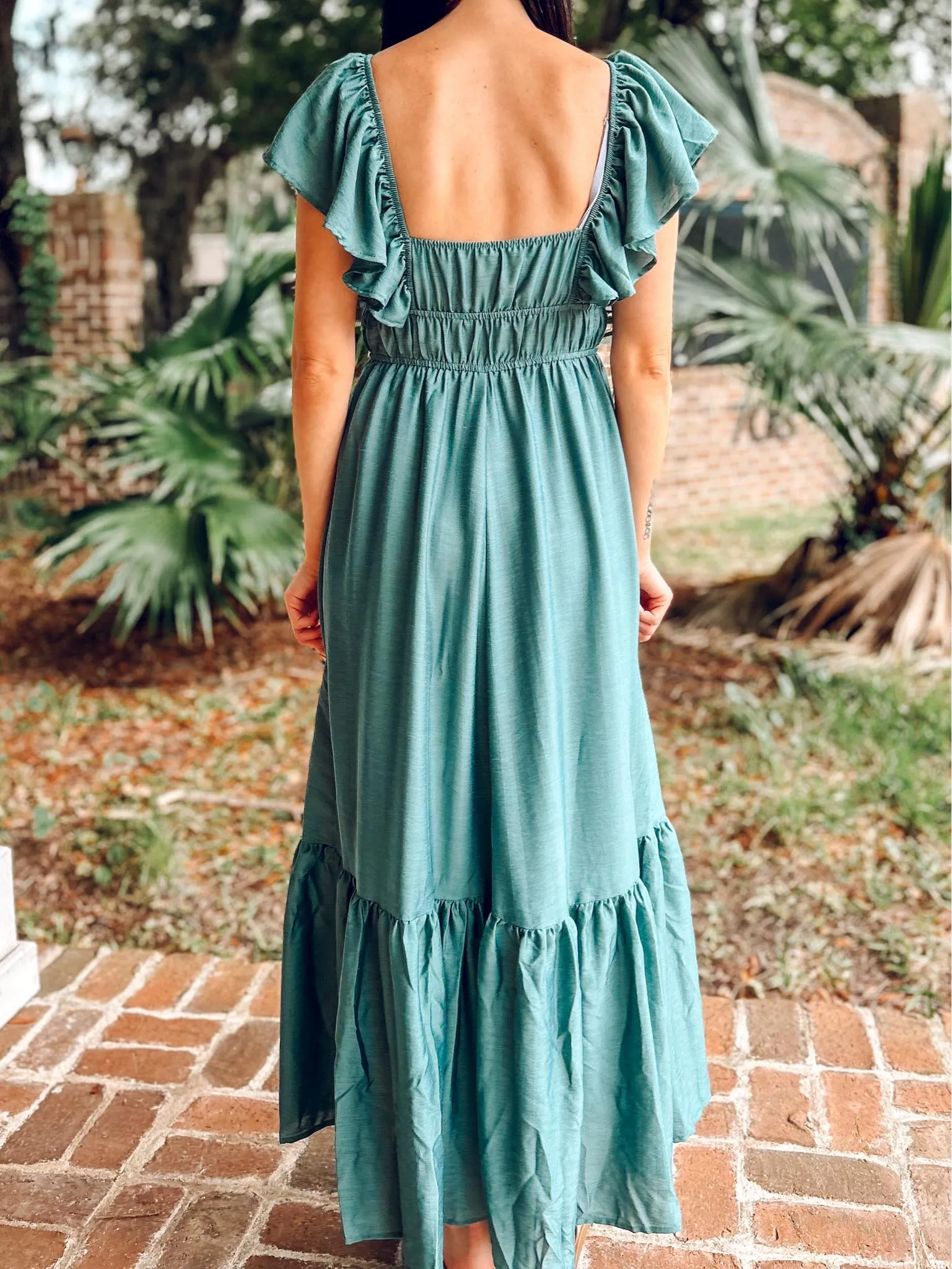 Teal Maxi Dress Stay Sweetheart