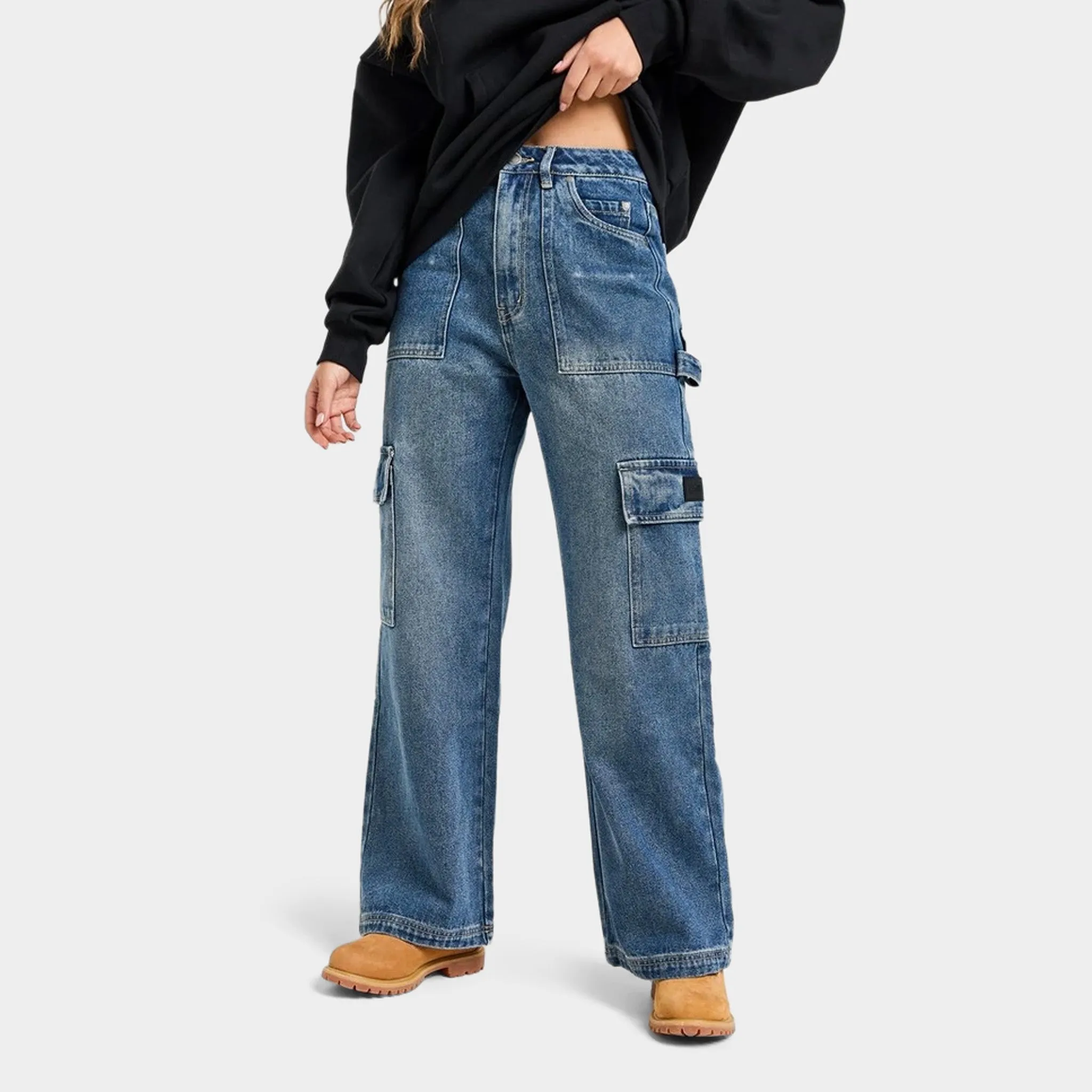 Supply & Demand Women's Denim Division Cargo Jeans / Denim