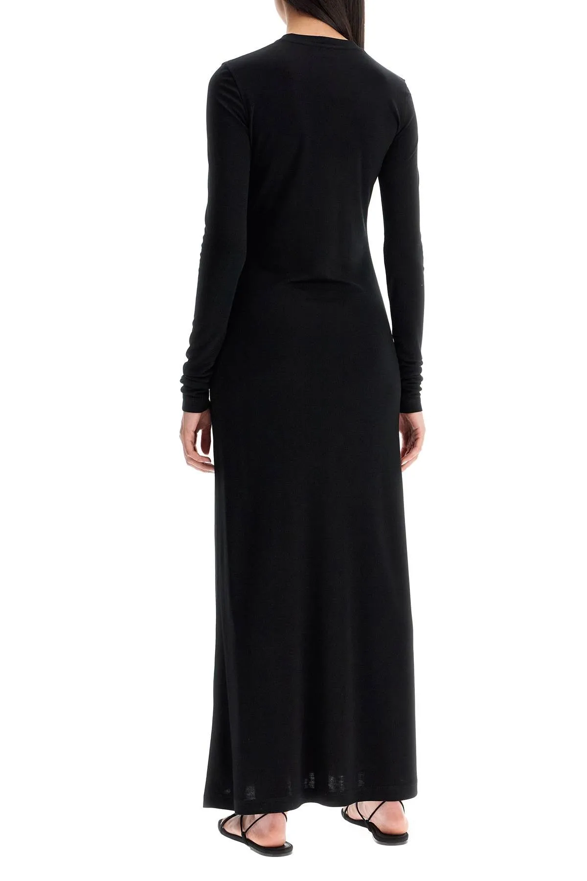 Black Toteme Long Sleeved Jersey Dress