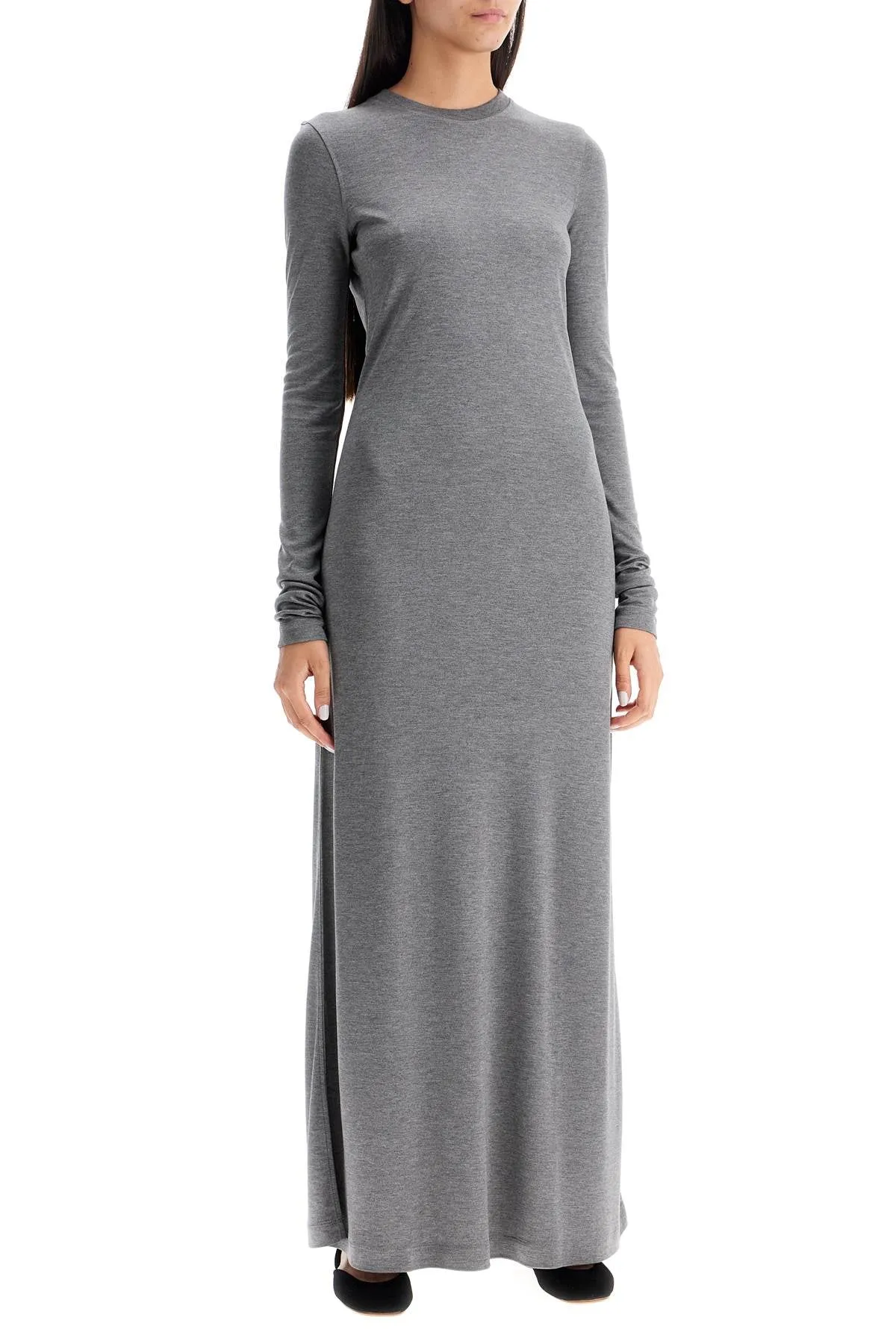 Grey Toteme Long Sleeved Jersey Dress