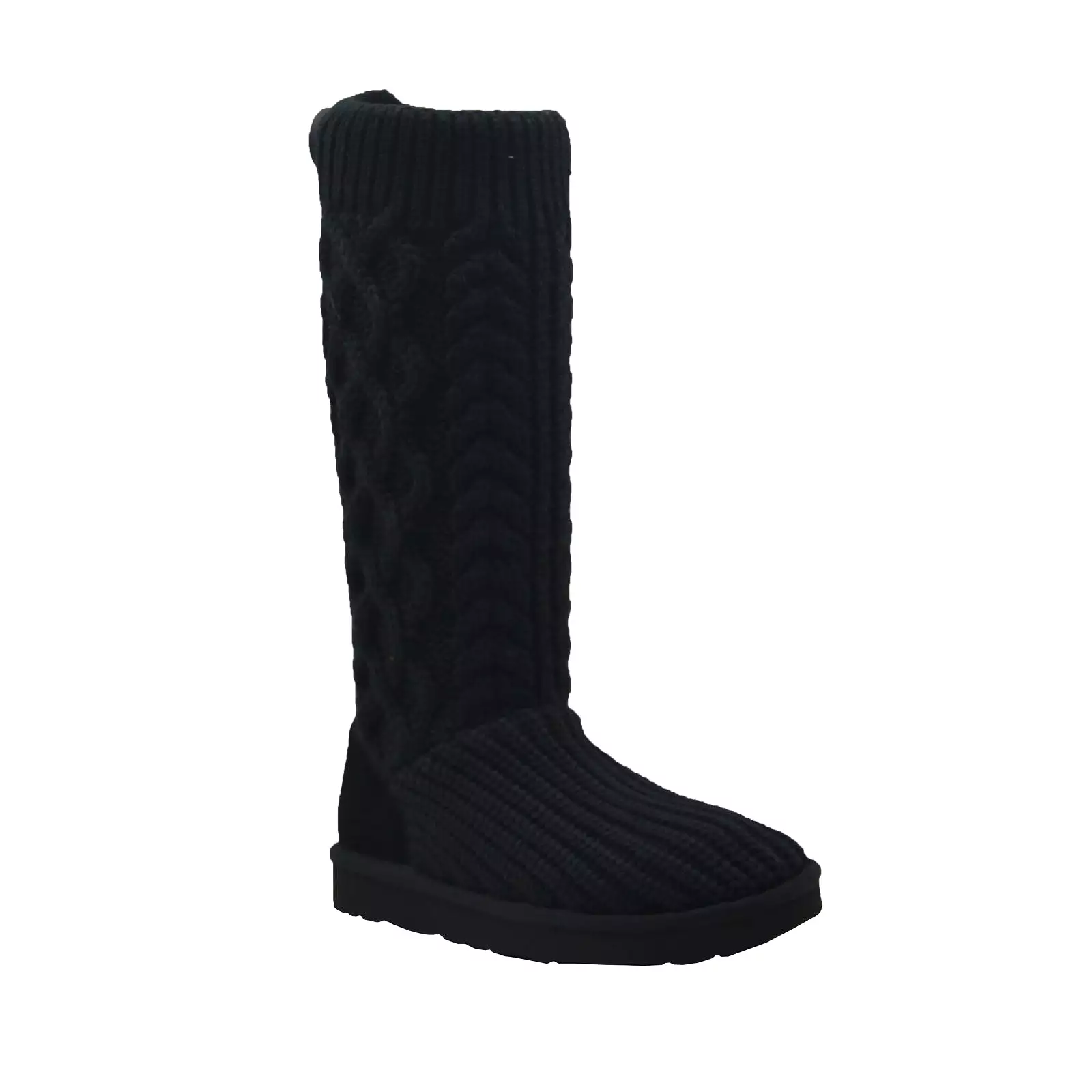 UGG Classic Cardi Cabled Knit 1146010 - Black | Shop Now