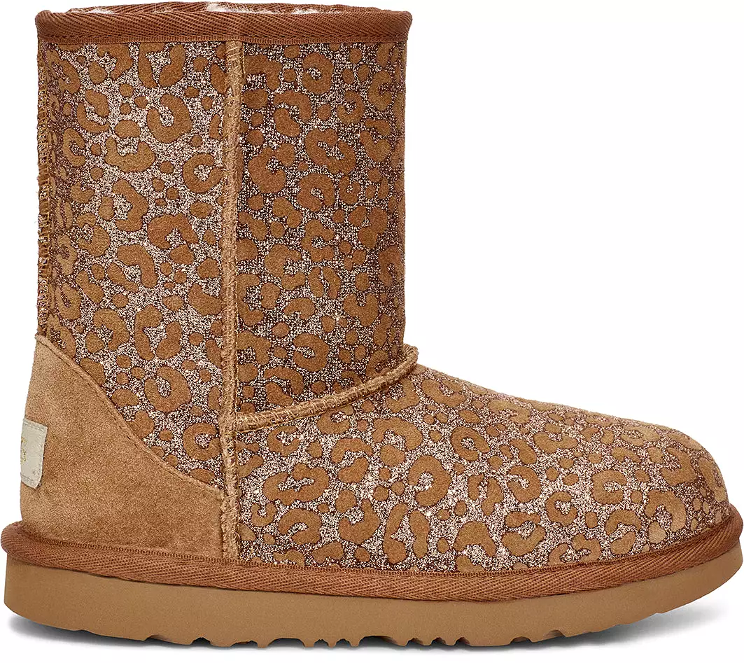 UGG Glitter Leopard Toddler Chestnut