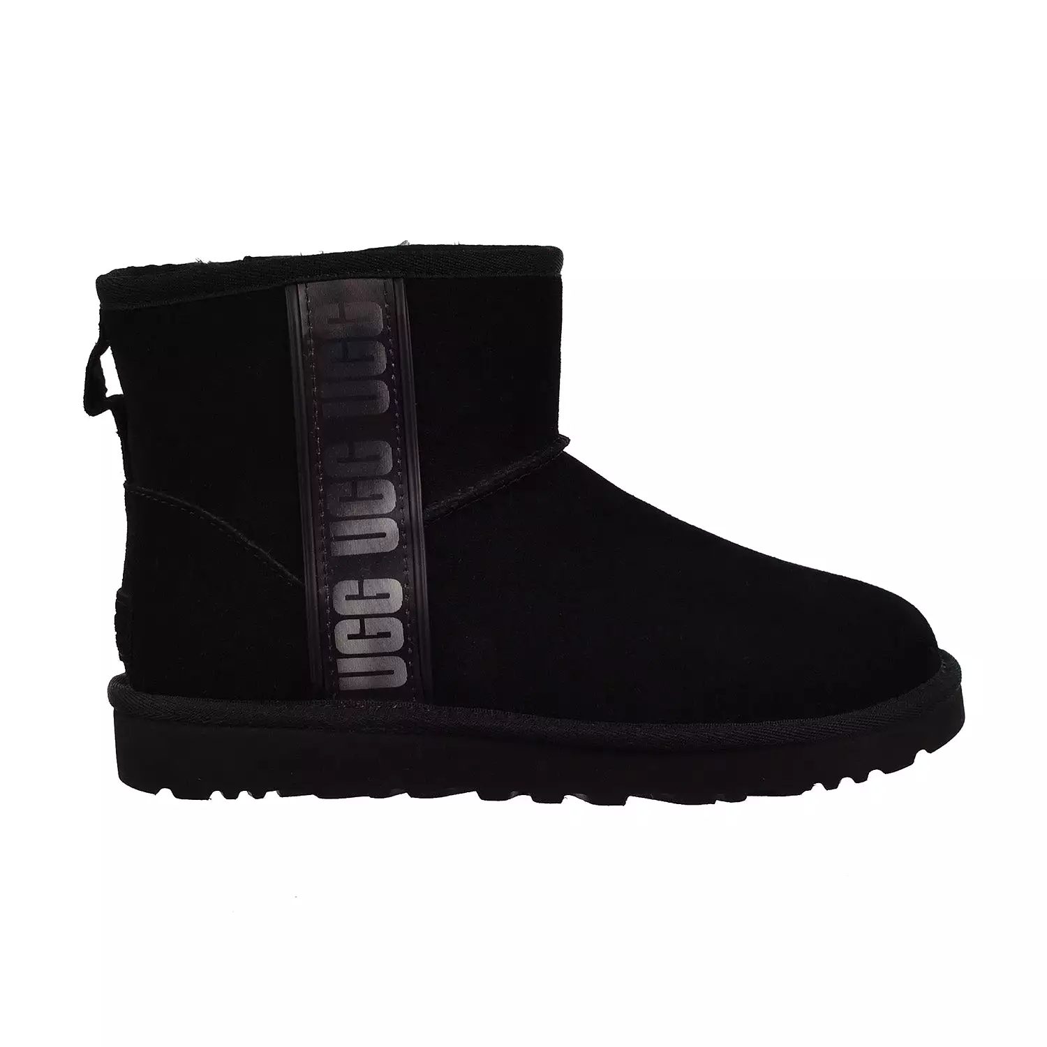 UGG Classic Mini Side Logo II Black Women's Boots