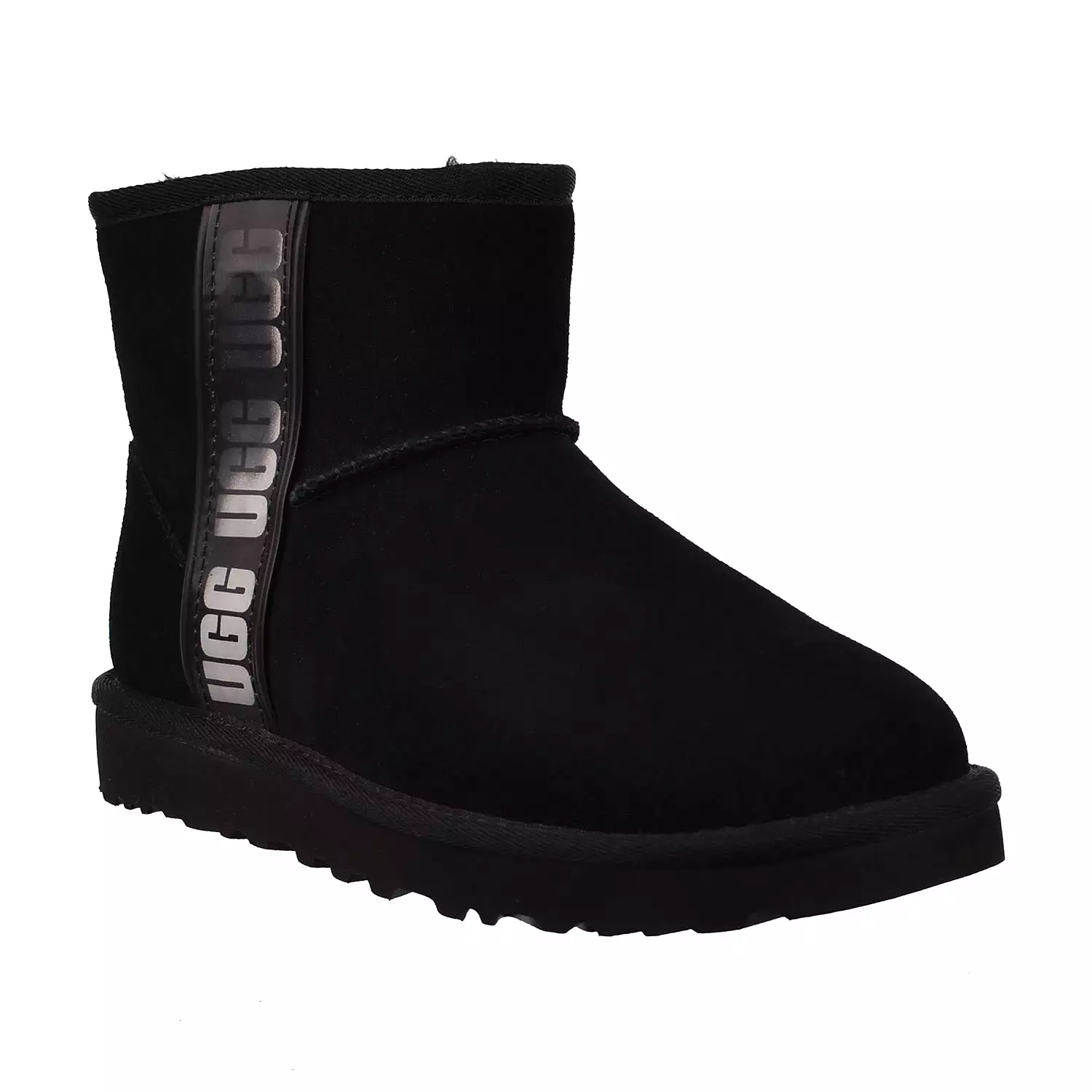 UGG Classic Mini Side Logo II Black Women's Boots