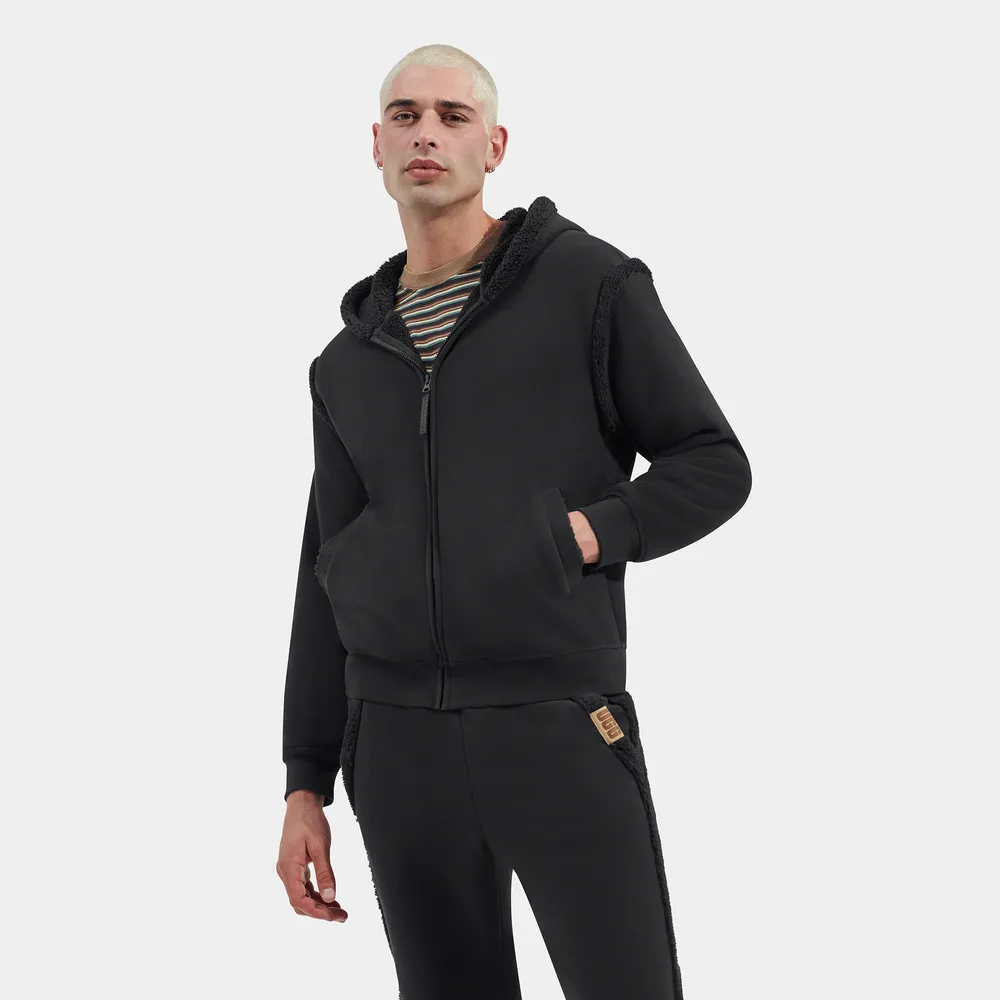 UGG Mens Evren Bonded Fleece Zip Up Tarr